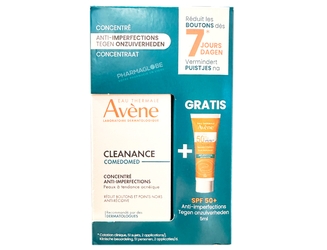 AVENE-CLEANANCE-COMEDOMED-30ML-plus-ECHANTILLON-SPF50-cleanance-comedomed-concentre-anti-imperfection-avec-creme-solaire-gratuit-peaux-a-tendance-acneiques-pharmaglobe.lu