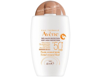 AVENE-SOLAIRE-SPF50plus-MINERAL-FLUIDE-TEINTE-40ML-protection-solaire-ecran-mineral-pharmaglobe.lu