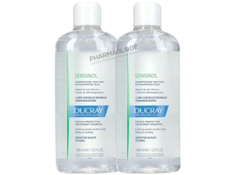 Ducray-Sensinol-Shampooing-Physioprotecteur-2-Flacons-de-400-ml-Cuir-Chevelu-Sensible-Fragilisé-Démangeaisons-pharmaglobe.lu