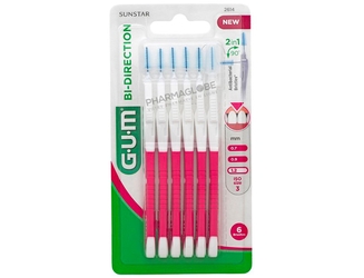 GUM-BI-DIRECTION-6-BROSSETTES-INTERDENTAIRES-1,2-MM-N°2614-espaces-interdentaires-pharmaglobe.lu