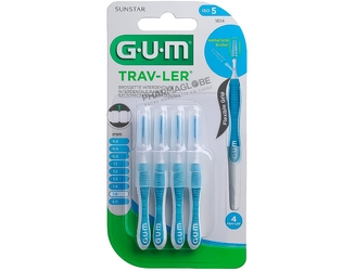 GUM-TRAV-LER-1614-LOT-DE-4-BROSSETTES-INTERDENTAIRES-1,6MM-pharmaglobe.lu