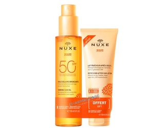 nuxe-sun-duo-huile-solaire-bronzante-haute-protection-spf-50-lait-fraicheur-apres-soleil-100ml-pharmaglobe