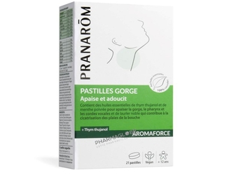 pranarom-21-pastilles-gorge-thym-thujanol-aromaforce-boite-pharmaglobe