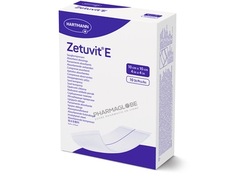 Zetuvi- E-10-par-10-cm-Pansement-Absorbant-Stérile-10-Pieces-Emballage-Individuel-Hartmann-Traitement-des-Plaies-pharmaglobe.lu
