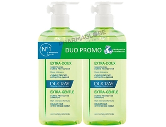 Ducray-Extra-Doux-Shampooing-Dermo-Protecteur-2-flacons-400ml-Cheveux-de-Toute-la-Famille-pharmaglobe.lu