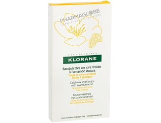 Klorane-Bandelettes-de-Cire-Froide-à-l-Amande-Douce-6-Bandelettes-Visage-Maillot-Aisselles-pharmaglobe.lu
