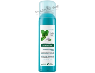 Klorane-Shampoing-Sec-à-la-Menthe-Aquatique-BIO-Cheveux-exposes-pollution-Aérosol-150ml-Purifie-Nettoie-Sans-Eau-pharmaglobe.lu