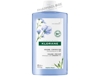 Klorane-Shampoing-Volume-au-Lin-BIO-Flacon-400ml-Cheveux-Fins-Plats-Sans-Volume-pharmaglobe.lu