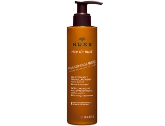 Nuxe-Rêve-de-Miel-Gel-Nettoyant-et-Démaquillant-Visage-Flacon-Pompe-200ml-pharmaglobe.lu