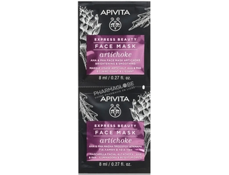 Apivita-Express-Beauty-Masque-Visage-Eclaircissant-&-Lissant-Artichoke-2-Sachets-de-8ml-pharmaglobe.lu
