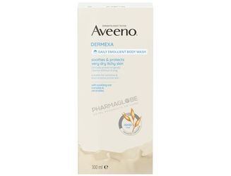 Aveeno-Dermexa-Gel-Nettoyant-Emollient-Quotidien-Corps-Flacon-300ml-Peaux-Très-Sèches-Irritées-et-Sujettes-à-l-Eczéma-pharmaglobe.lu