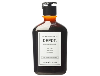 Depot-No-104-Silver-Shampoo-Homme-Flacon-250ml-Shampoing-Pour-Cheveux-Gris-Blancs-ou-Décolorés-pharmaglobe.lu