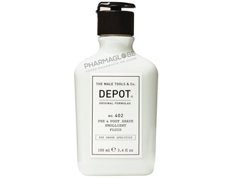 Depot-No-402-Pre-&-Post-Shave-Emollient-Fluid-Flacon-100ml-Fluide-Emollient-Avant-et-Après-Rasage-pharmaglobe.lu