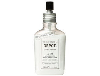 Depot-No-408-Moisturizing-After-Shave-Balm-Classic-Cologne-Flacon-100ml-Baume-Après-Rasage-Hydratant-pharmaglobe.lu