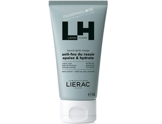 Lierac-Homme-Baume-Après-rasage-Tube-75ml-Anti-feu-du-Rasoir-Apaise-&-Hydrate-pharmaglobe.lu