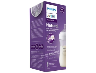 Philips-Avent-Natural-Biberon-260-ml-Tétine-à-Réponse-Naturelle-pharmaglobe.lu