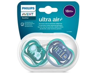 Philips-Avent-Sucette-Ultra-Air-Orthodontiques-+-18-Mois-Elephants-&-Hello-pharmaglobe.lu