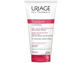 Uriage-Tolederm-Control-Gel-Lacté-Démaquillant-Visage-Yeux-Tube-150ml-pharmaglobe.lu