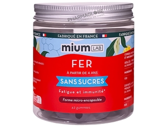 Mium-Lab-Fer-42-Gummies-Sans-Sucres-Goût-Naturel-Fruits-Rouges-et-Yuzu-Fatigue-et-Immunité-pharmaglobe.lu