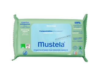 Mustela-Lingettes-Nettoyantes-Bébé-Compostables-et-Délicatement-Parfumées-60-Lingettes-pharmaglobe.lu