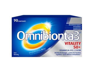 OMNIBIONTA-3-VITALITY-ENERGY-50+-90-Comprimes-complement-alimentaire-vitamines-vitalite-energie-pour-les-plus-de-50-ans-pharmaglobe.lu