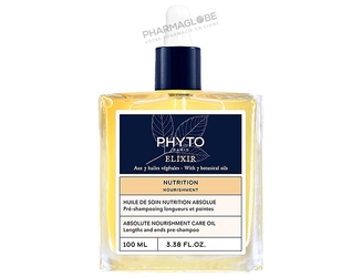 Phyto-Nutrition-Huile-de-Soin-Nutrition-Absolue-Elixir-Flacon-100ml-Pré-Shampooing-Longueurs-et-Pointes-pharmaglobe.lu