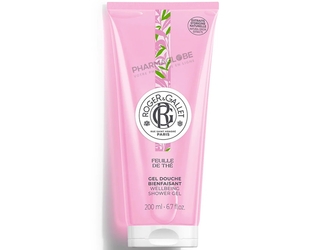 Roger-Gallet-Gel-Douche-Bienfaisant-Feuille-de-Thé-Tube-200ml-Citron-de-Calabre-Thé-noir-de-Ceylan-Santal-pharmaglobe.lu