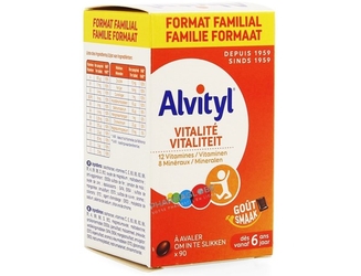 alvityl-vitalite-saveur-chocolat-boite-90-comprimes-vitamines-mineraux-pharmaglobe.lu