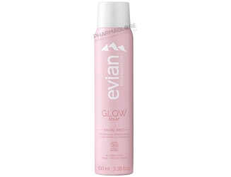 EVIAN-BRUME-GLOW-100ML-brumisateur-eclat-pharmaglobe.lu