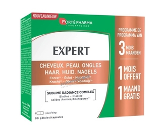 expert-cheveux-peau-ongles-boite-90-gelules-promopack-forte-pharma-pharmaglobe.lu