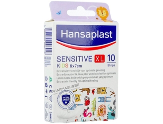 HANSAPLAST-KIDS-SENSITIVE-XL-6-par-7CM-10-pieces-pansements-pour-enfants-pharmaglobe.lu