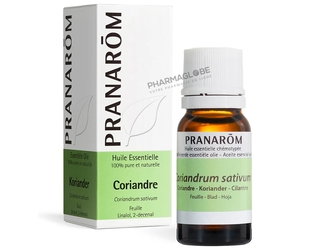 Huile-Essentielle-CORIANDRE-FEUILLE-10-ML-PRANAROM-pharmaglobe.lu