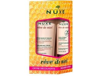 nuxe-reve-miel-duo-gourmand-creme-mains-stick-levres-pharmaglobe.lu