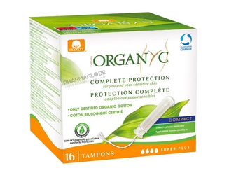 ORGANYC-TAMPON-COMPACT-SUPER-plus-BIO-16-tampon-avec-appicateurs-pharmaglobe.lu