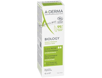 ADERMA-BIOLOGY-CREME-RICHE-DERMATOLOGIQUE-40ML-creme-hydratante-sans-parfum-peau-fragile-pharmaglobe.lu