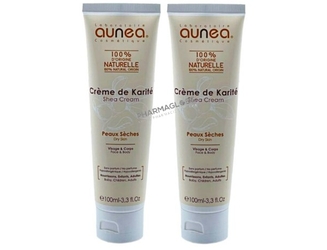 aunea-creme-karite-visage-corps-duo-2-x-100-ml-peau-seche-atopique-pharmaglobe.lu