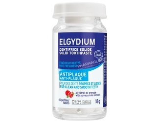 ELGYDIUM-DENTIFRICE-SOLIDE-Anti-Plaque-60-Pastilles-sans-eau-pharmaglobe.lu