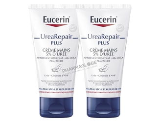EUCERIN-UREAREPAIR-CREME-MAIN-DUO-2-EME-moitie-prix-promo-mains-seches-pharmaglobe.lu