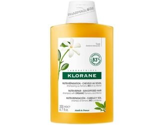 Klorane-Shampoing-Nutritif-au-Monoï-et-Tamanu-BIO-Après-Soleil-Flacon-200-ml-nutri-reparation-cheveux-expose-au-soleil-pharmaglobe.lu