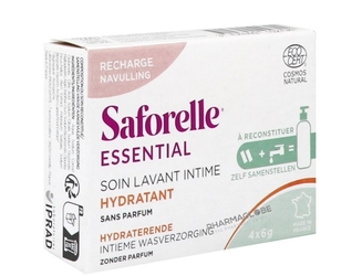 saforelle-essential-soin-lavant-intime-hydratant-recharge-boite-4-batonnets-pharmaglobe.lu