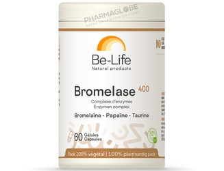 Bromelase-400-60-Gélules-Be-Life-Bio-Life-Complexe-d-Enzymes-bromelaine-papaine-taurine-pharmaglobe.lu