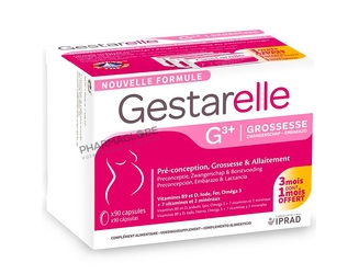 Gestarelle-G3+-90-Capsules-Pré-Conception-Grossesse-Allaitement-pharmaglobe.lu