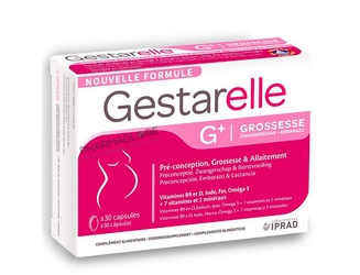 Gestarelle-G+-Grossese-30-Capsules-Pré-conception-Grossesse-et-Allaitement-pharmaglobe.lu