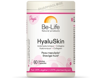 HyaluSkin-Acide-Hyaluronique-Collagène-60-Gélules-Be-Life-Bio-Life-pharmaglobe.lu