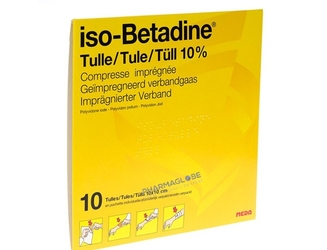 iso-betadine-tulle-boite-10-compresses-impregnees-pharmaglobe.lu