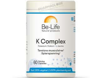 K-Complex-60-Gélules-Be-Life-Bio-Life-Potassium-+-L-taurine-tension-musculaire-pharmaglobe.lu