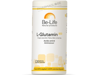 L-Glutamin-800-120-Gélules-Be-Life-Bio-Life-Acide-Aminé-pharmaglobe.lu
