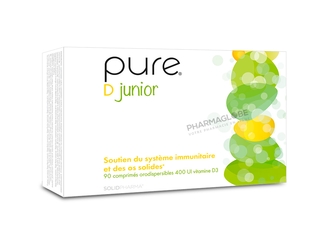 Pure-D-Junior-400-UI-Vitamine-D3-90-Comprimés-Solidpharma-pharmaglobe.lu