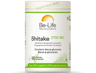 Shitake-2700-BIO-60-Gélules-Be-Life-Bio-Life-Extrait-BIO-Hautement-Concentré-pharmaglobe.lu