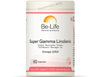 Super-Gamma-Linolenic-Omega-3-6-9-Be-Life-Bio-Life-60-Gélules-Onagre-Bourrach-Poisson-pharmaglobe.lu